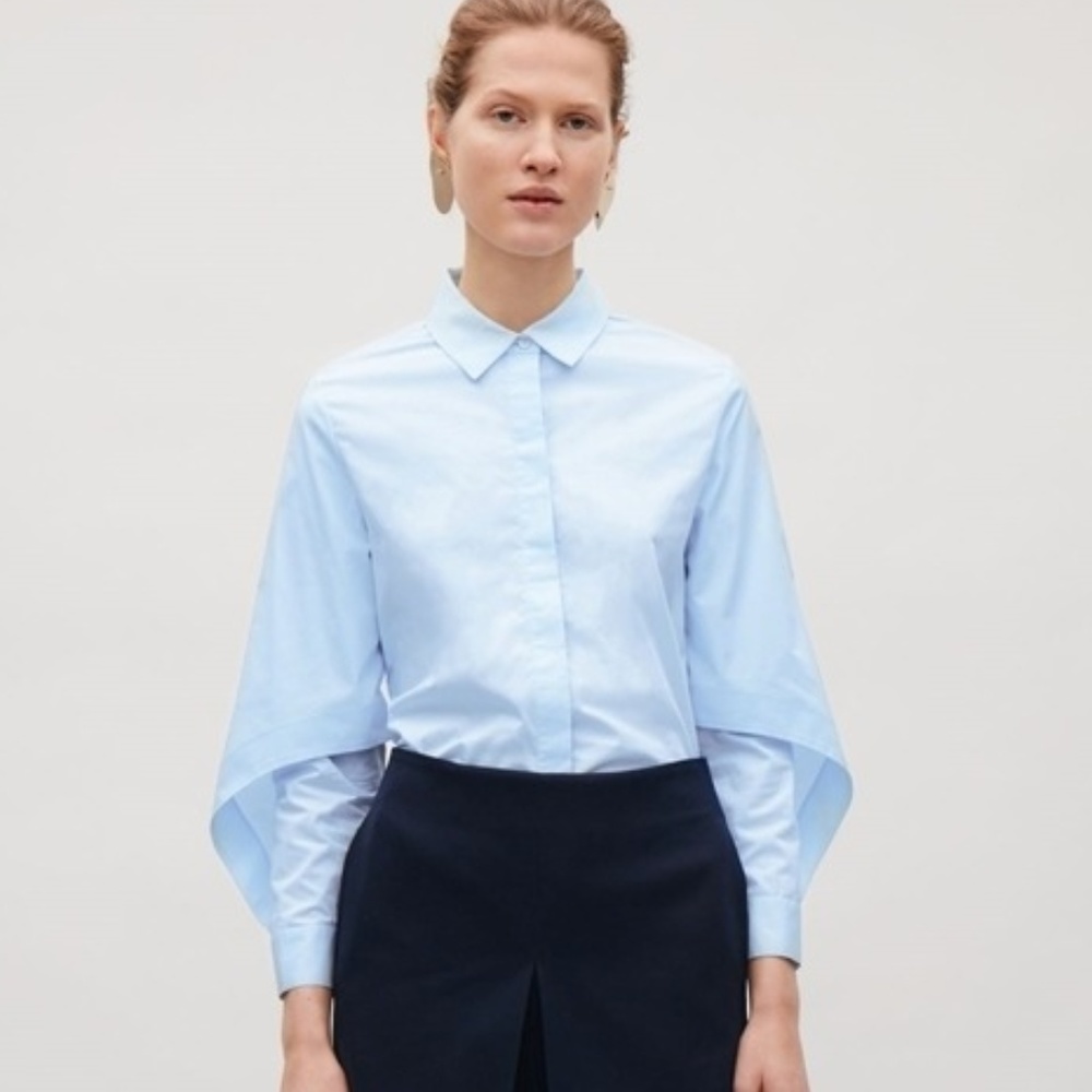COS button down blouse